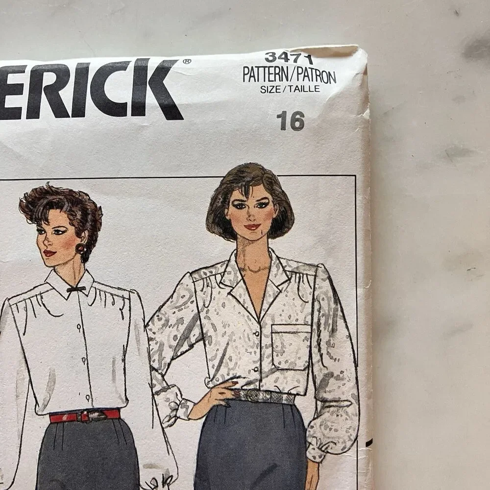 Vintage Butterick Pattern‎ 3471 Women’s Proportioned Skirt Size 16 Business Pro